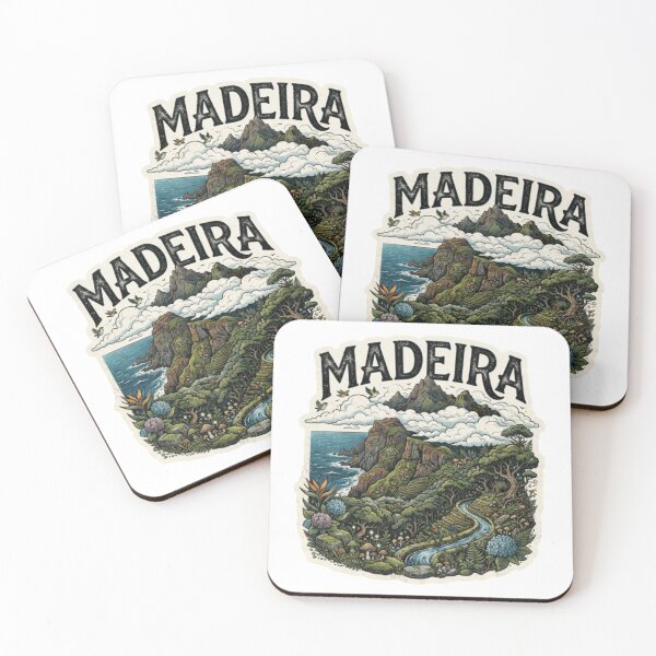 Item preview, Madeira Portugal Ocean Cliff Travel Sticker designed and sold by Imaginarium of Chaos falcon88 .