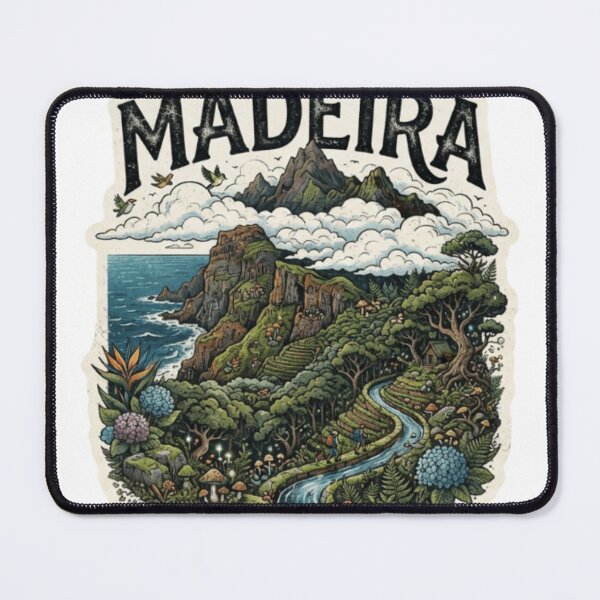 Item preview, Madeira Portugal Ocean Cliff Travel Sticker designed and sold by Imaginarium of Chaos falcon88 .