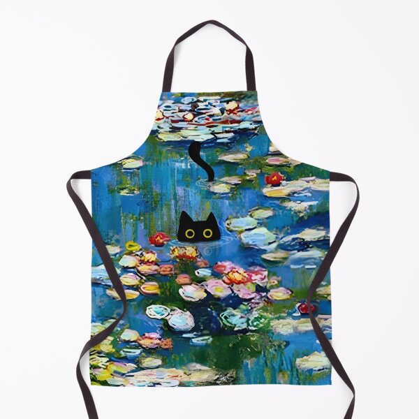 Item preview, Monet Cat in Water Lilies Pond designed and sold by PurrfectHome.