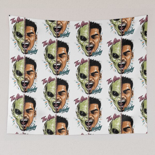 Item preview, The Alien x Wemby Funny Sci-Fi Crossover Graphic designed and sold by DarylPope.