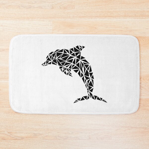 Item preview, Black Geometric Dolphin designed and sold by Espyr.Art.