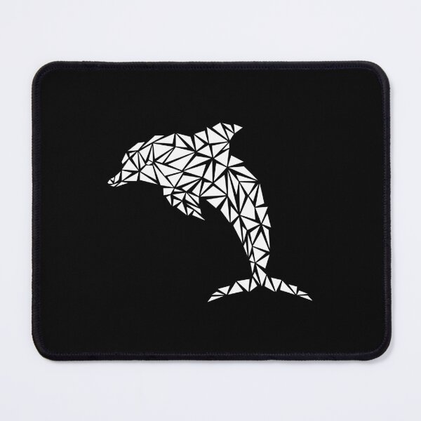 Item preview, White Geometric Dolphin designed and sold by Espyr.Art.