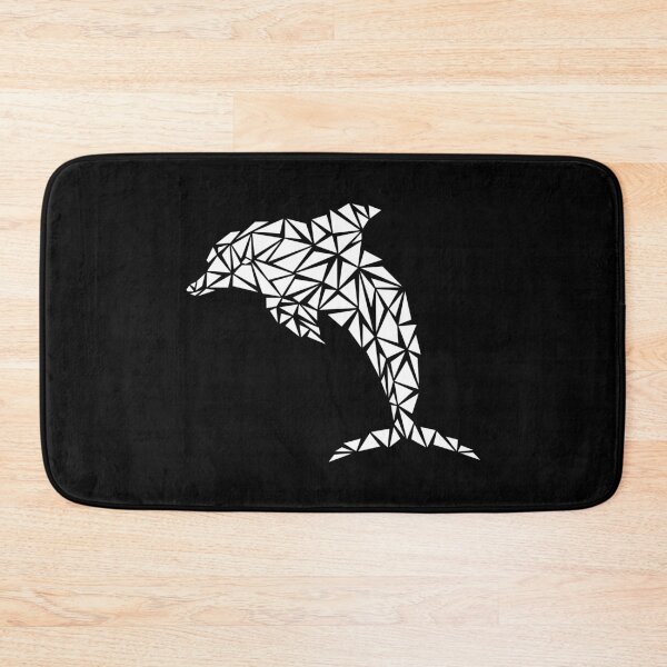 Item preview, White Geometric Dolphin designed and sold by Espyr.Art.