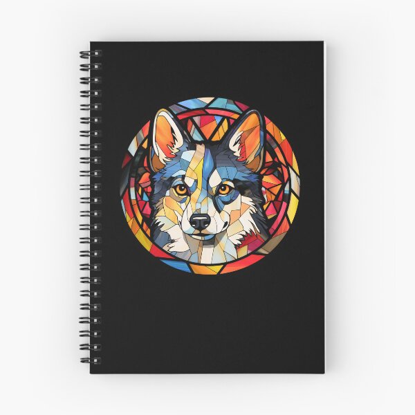 Item preview, Alaskan Klee Kai Dog Stained Glass Leadlight Artistic Design Mom Dad designed and sold by rafaeltto.