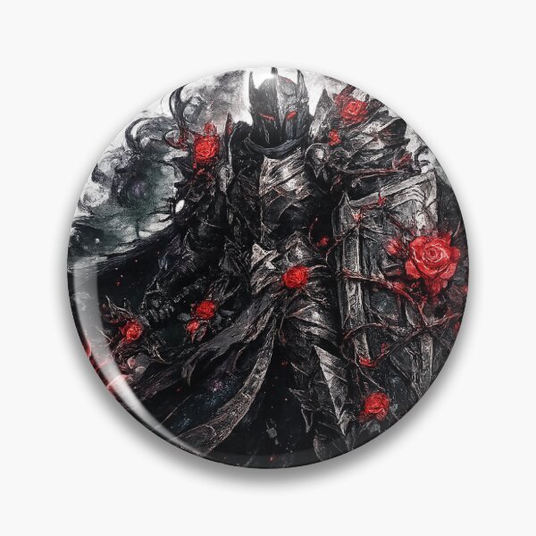 Item preview, Iron Thorn Paladin – Dark Fantasy Sticker designed and sold by blossomfun.