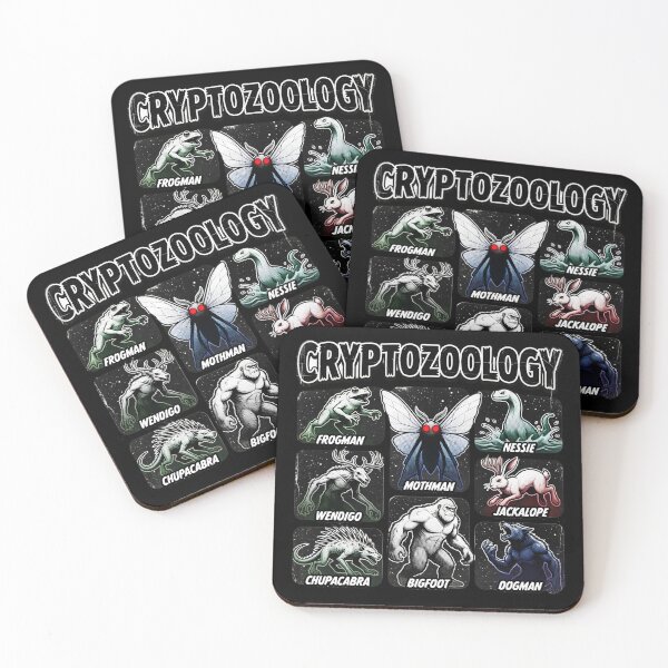 Item preview, Cryptozoology Cryptids Monster Collage designed and sold by TshirtsOnline-.