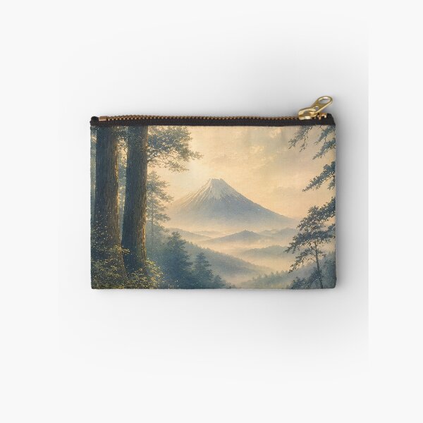 Item preview, Mount Fuji Forest Path Wall Art – Japanese Woodland Landscape, Misty Morning & Ukiyo-e Inspired Nature designed and sold by Tomoyo Art.