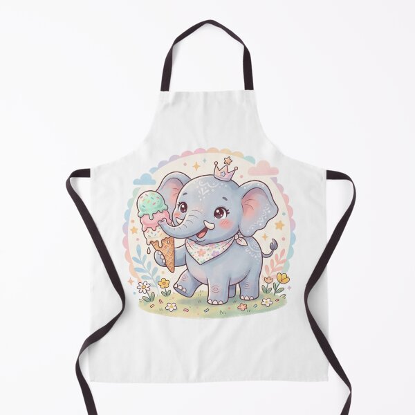 Item preview, A Happy Elephant - Icecream Cone Soft Pink designed and sold by DigitfanStudio.