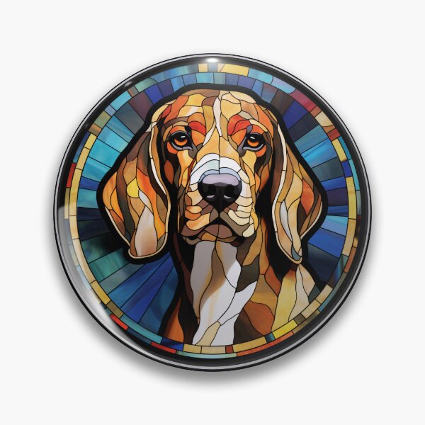 Item preview, American English Coonhound Dog Stained Glass Leadlight Artistic Design Mom Dad designed and sold by rafaeltto.