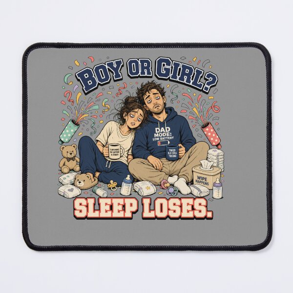 Item preview, Boy or Girl? Sleep Loses Funny Gender Reveal Parents  designed and sold by freshwear design.