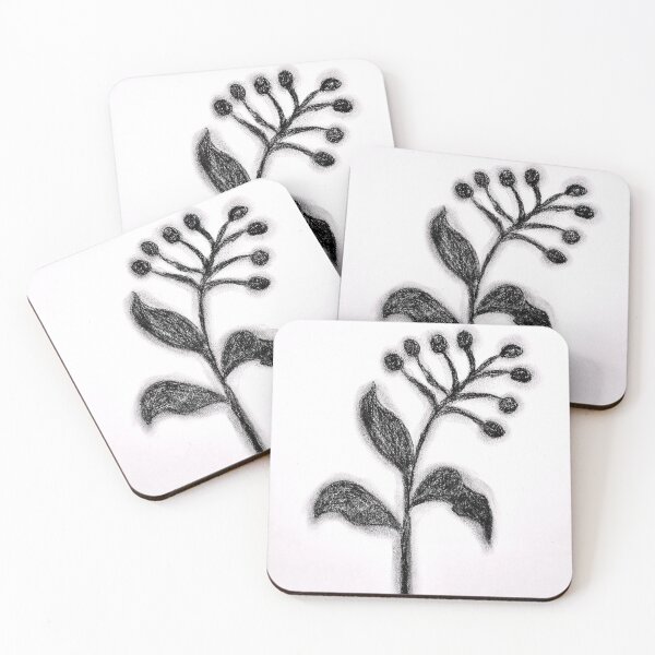 Item preview, Plant Illustration Black And White Art designed and sold by JHadfieldArt.