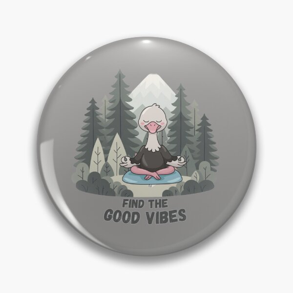 Item preview, Find The Good Vibes - Meditating Duck in the Forest designed and sold by SeJaa.
