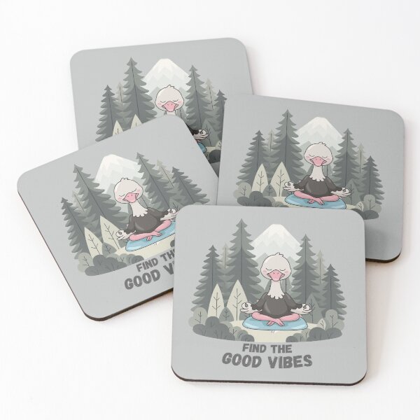 Item preview, Find The Good Vibes - Meditating Duck in the Forest designed and sold by SeJaa.
