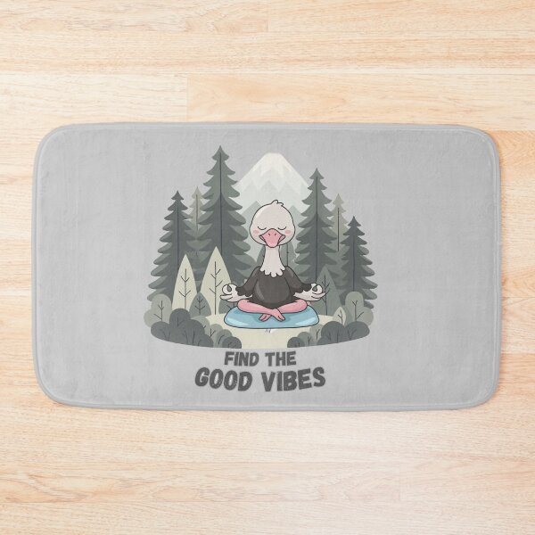 Item preview, Find The Good Vibes - Meditating Duck in the Forest designed and sold by SeJaa.