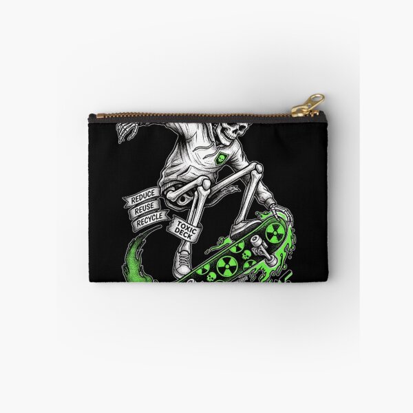 Item preview, Skate Or Die Toxic Skeleton Skateboard designed and sold by ViviArtix.