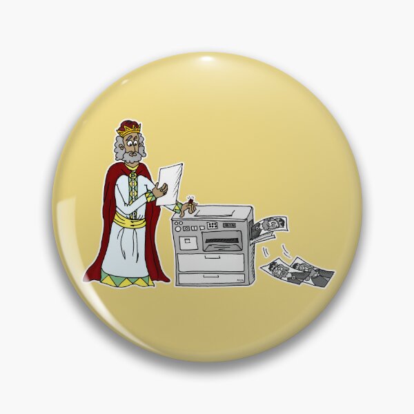 Item preview, King Solomons Copies | Funny Medieval King Office Printer Sticker designed and sold by MyxaART.