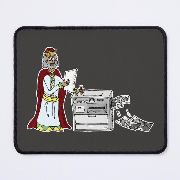 Item preview, King Solomons Copies | Funny Medieval King Office Printer Sticker designed and sold by MyxaART.