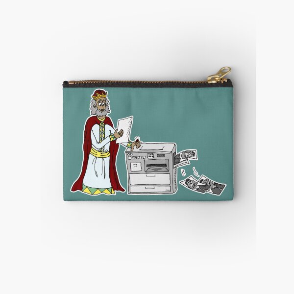 Item preview, King Solomons Copies | Funny Medieval King Office Printer Sticker designed and sold by MyxaART.
