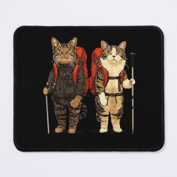 Item preview, Cute Hiking Cats Backpacking Adventure Illustration designed and sold by haitrieuic96.