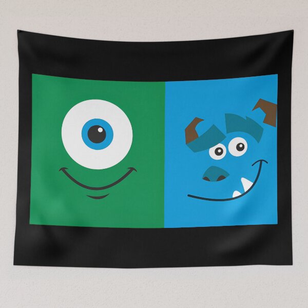 Item preview, green and blue funny monster designed and sold by diannamante.