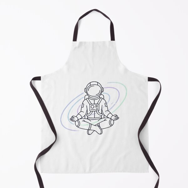 Item preview, Minimalist Astronaut Lotus Yoga Pose Galaxy Aura Art designed and sold by pattman.