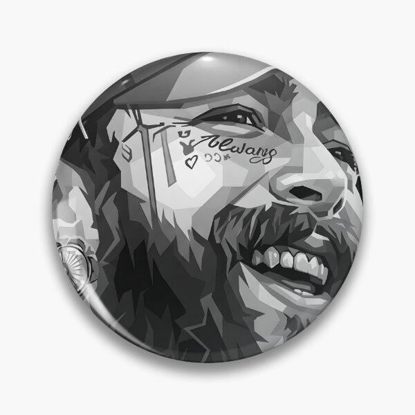 Aperçu de l'œuvre Post Malone en niveaux de gris créée et vendue par Japanese art.