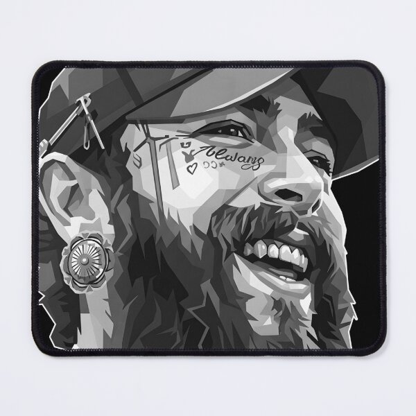 Item preview, Post Malone grayscale  designed and sold by Japanese art.