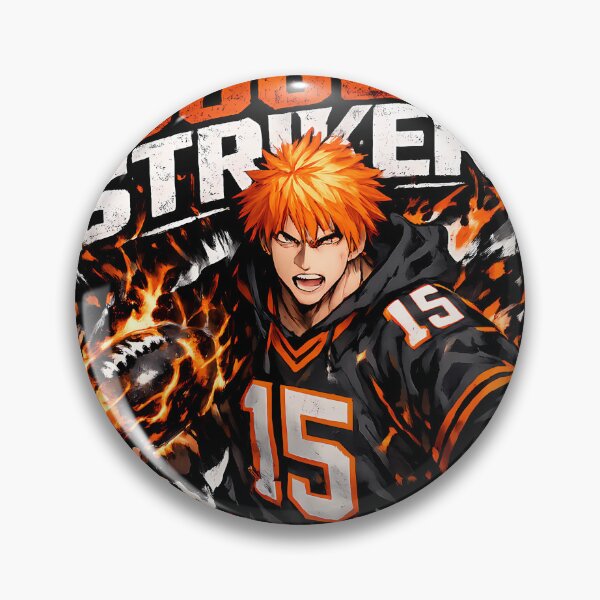 Item preview, Flaming Soul Striker - Dark Ink Anime American Football Art designed and sold by MugenAnime.
