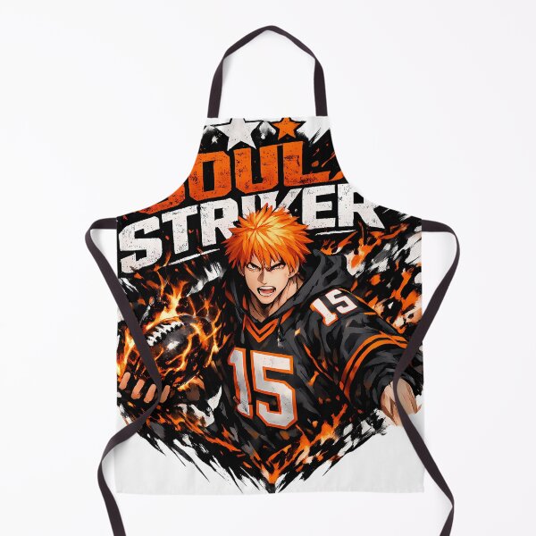 Item preview, Flaming Soul Striker - Dark Ink Anime American Football Art designed and sold by MugenAnime.