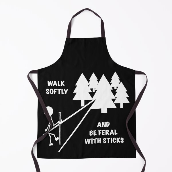 Item preview, Walk Softly and Be Feral With Sticks (Dark Tee Design) designed and sold by Feral Vibes.