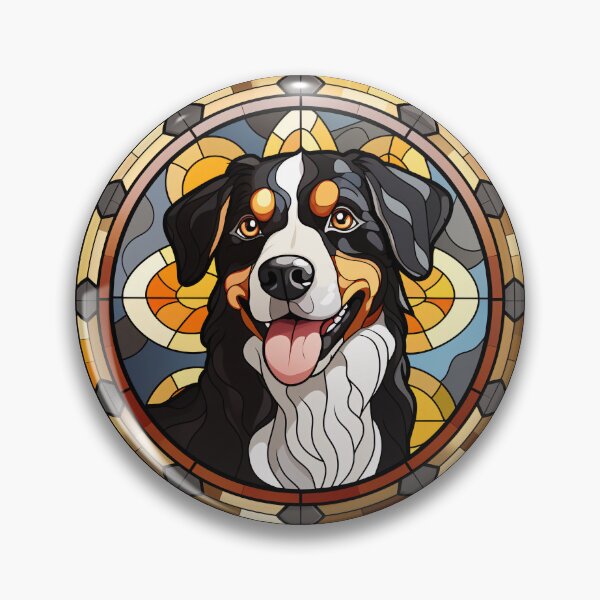 Item preview, Appenzeller Sennenhund Stained Glass Leadlight Artistic Design Mom Dad designed and sold by rafaeltto.