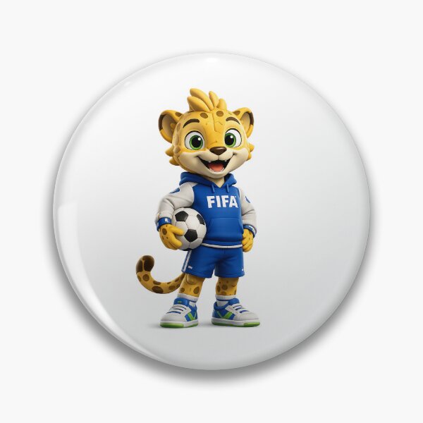 Item preview, Cute Soccer Leopard Mascot Character FIFA 2026 designed and sold by SprinkleShades.