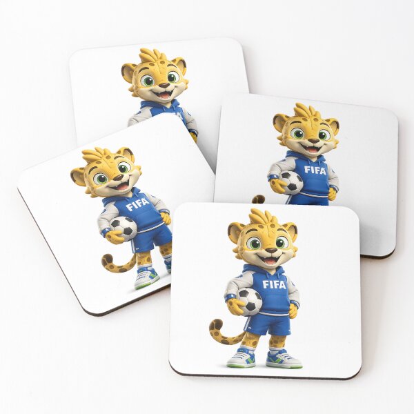 Item preview, Cute Soccer Leopard Mascot Character FIFA 2026 designed and sold by SprinkleShades.