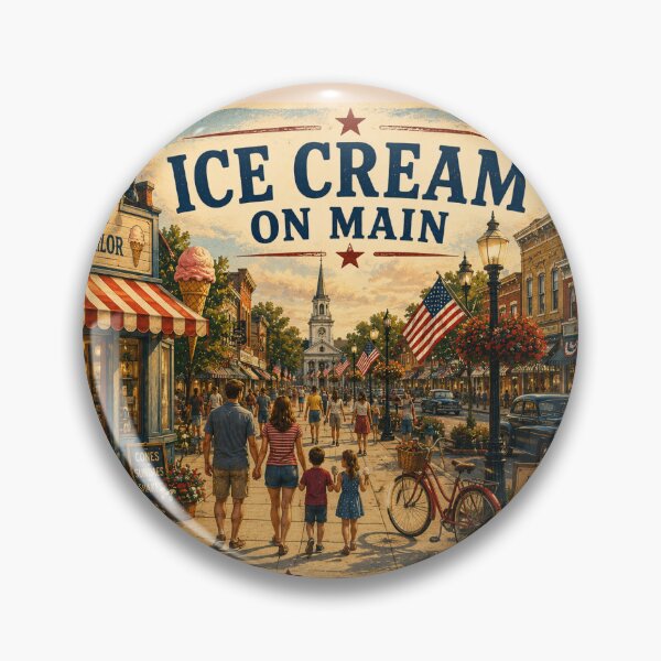 Item preview, Ice Cream on Main — America Celebrates 250 designed and sold by Novel Works Studio.