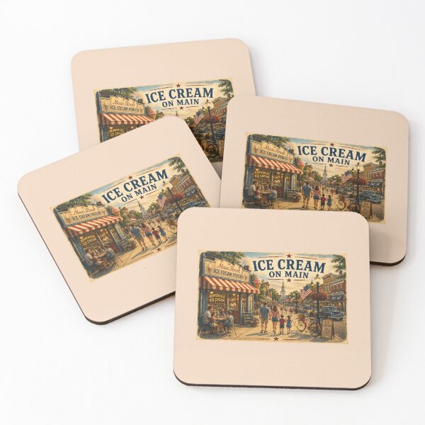 Item preview, Ice Cream on Main — America Celebrates 250 designed and sold by Novel Works Studio.