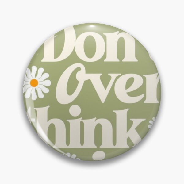 Item preview, Don't Overthink It Daisy Retro designed and sold by NNCollection.