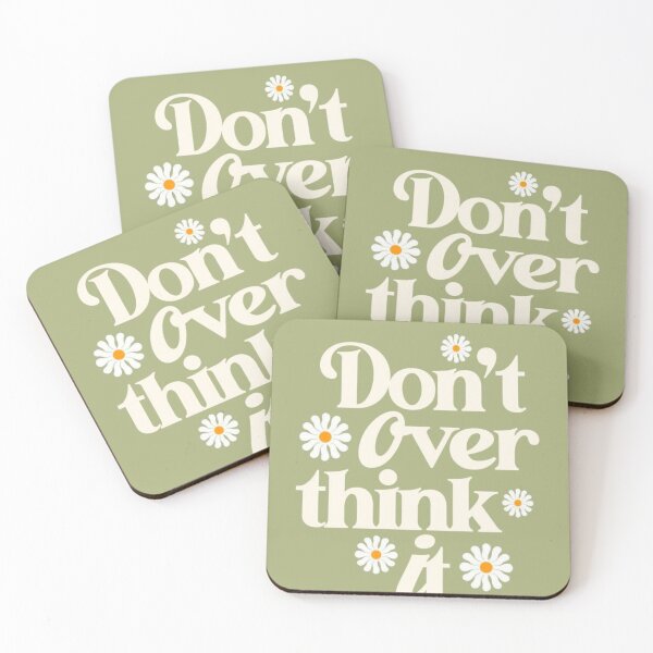 Item preview, Don't Overthink It Daisy Retro designed and sold by NNCollection.