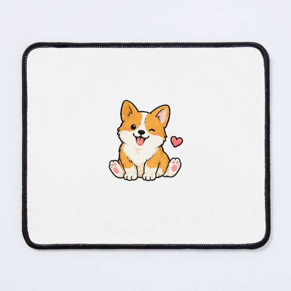 Item preview, Cute Corgi Puppy Sticker | Kawaii Dog With Heart designed and sold by Ricomin.