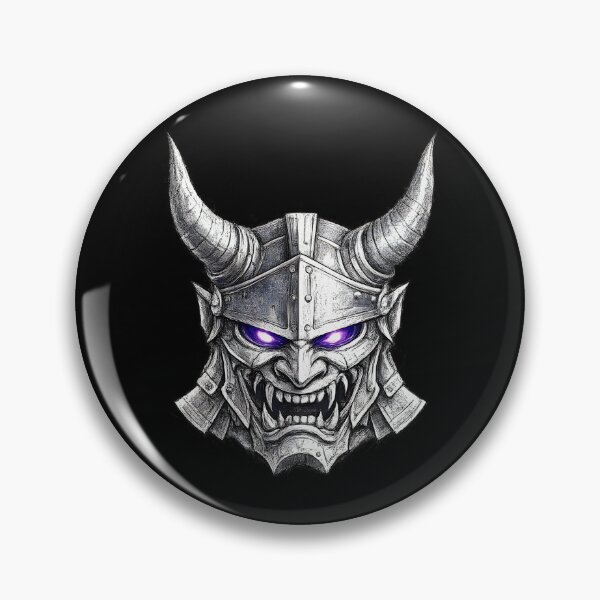 Item preview, Dark Oni Samurai Mask Fantasy Design designed and sold by CreativeMindsetLab.