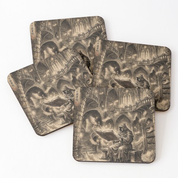 Item preview, The Forbidden Archives Sumi-e Ink Wash designed and sold by DuckOddity.