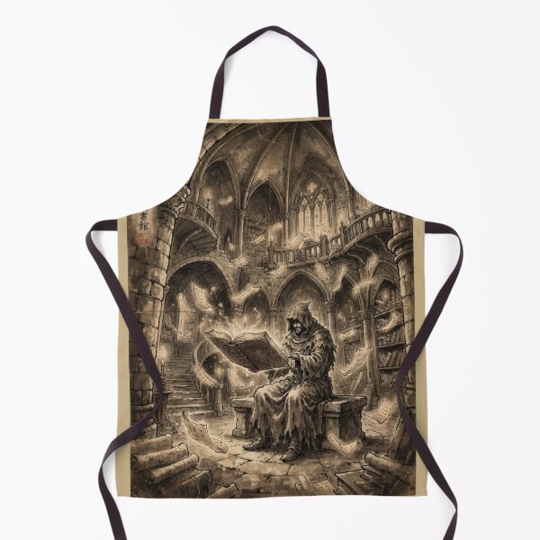 Item preview, The Forbidden Archives Sumi-e Ink Wash designed and sold by DuckOddity.
