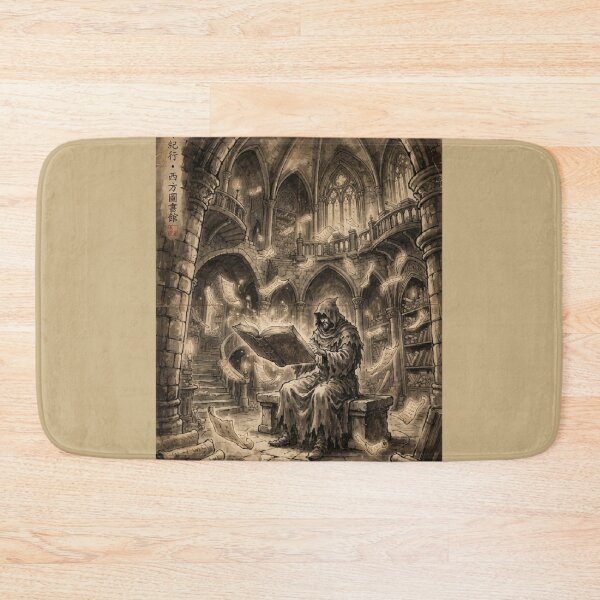 Item preview, The Forbidden Archives Sumi-e Ink Wash designed and sold by DuckOddity.