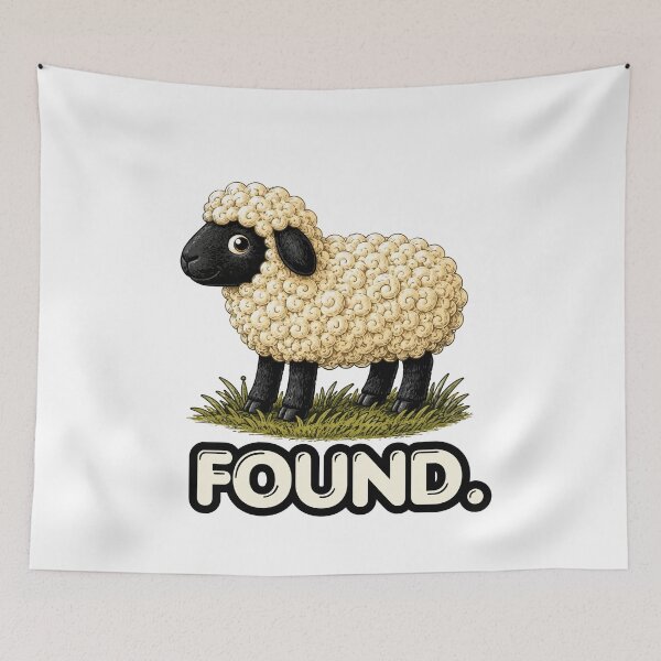 Item preview, Found Sheep Psalm 23 Christian Faith designed and sold by BornBorn.