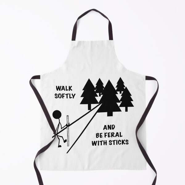 Item preview, Walk Softly and Be Feral With Sticks (Light tee Version) designed and sold by Feral Vibes.