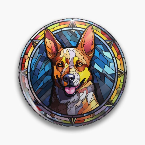 Item preview, Australian Cattle Dog Stained Glass Leadlight Artistic Design Mom Dad designed and sold by rafaeltto.