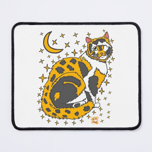 Item preview, Kitty Cat Moon and Stars designed and sold by Colmeia de Ideias.