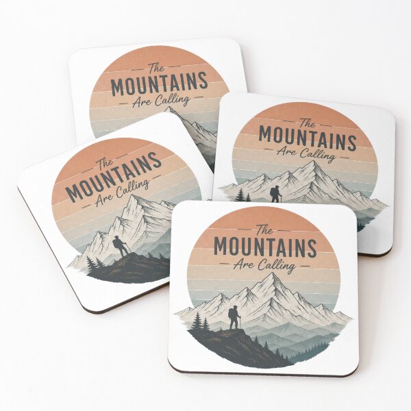 Item preview, The Mountains Are Calling –  Hiking & Adventure T-Shirt designed and sold by MJ-by-Dharan.