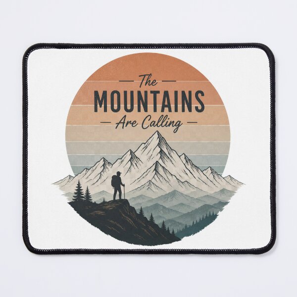 Item preview, The Mountains Are Calling – Hiking & Adventure T-Shirt designed and sold by MJ-by-Dharan.