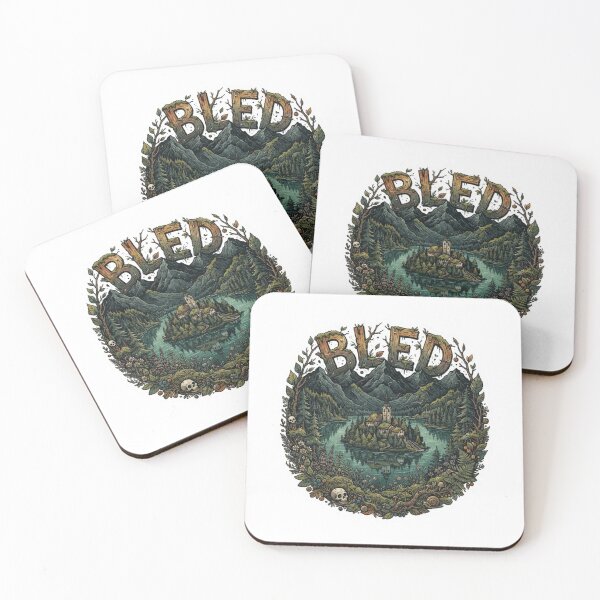 Item preview, Lake Bled Slovenia Alpine Travel Sticker designed and sold by Imaginarium of Chaos falcon88 .