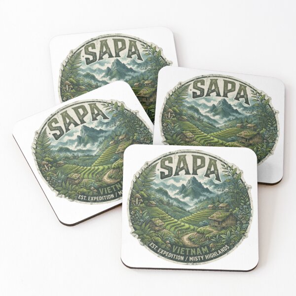 Item preview, Sapa Vietnam Mountain Rice Terrace Travel Sticker designed and sold by Imaginarium of Chaos falcon88 .